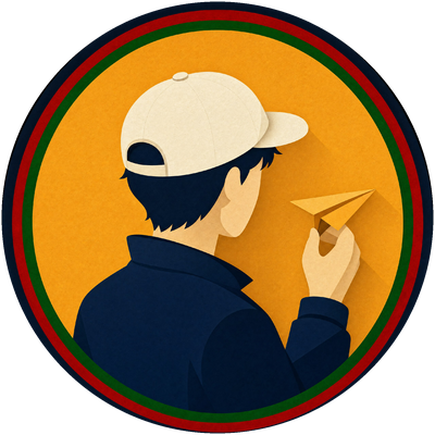 Illustrated avatar of Francis Munyao: a figure in a cream cap holding a paper plane
